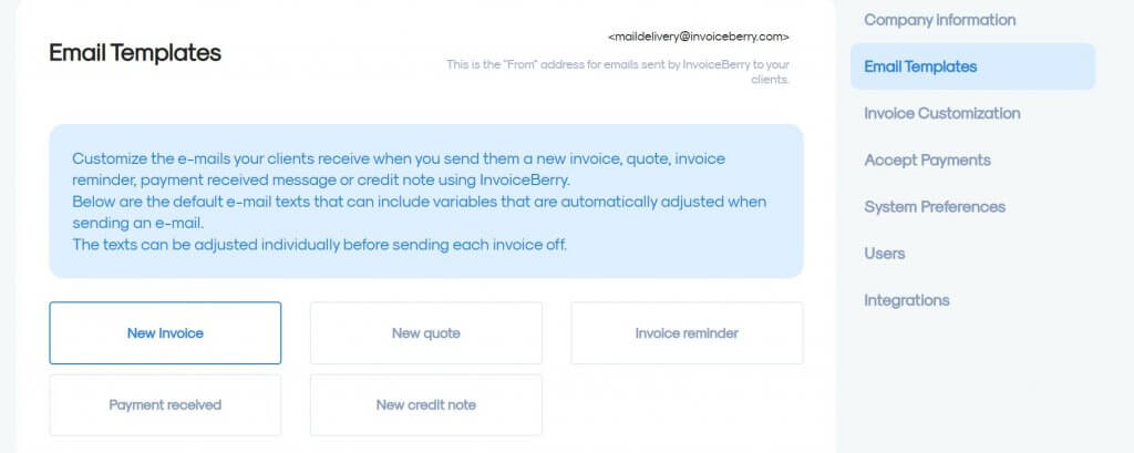 payment reminder automation on invoiceberry