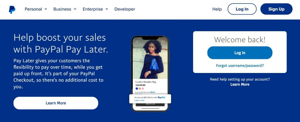 paypal online payment