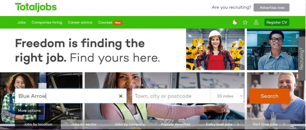 Totaljobs website