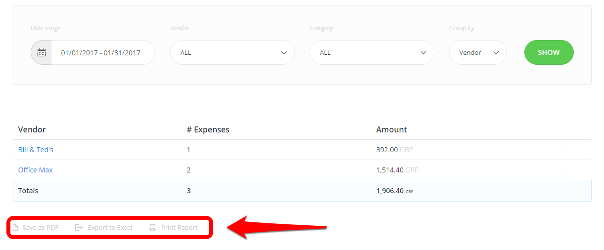 how to create expense report in excel