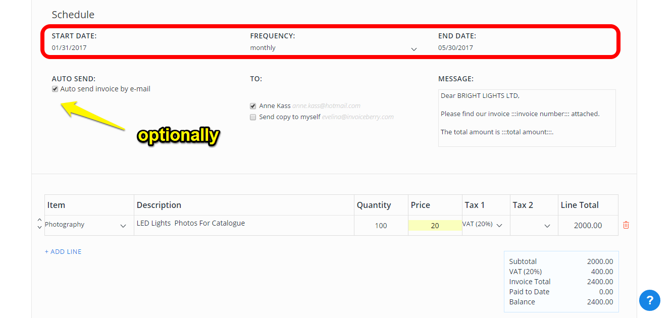 how to fill out an invoice