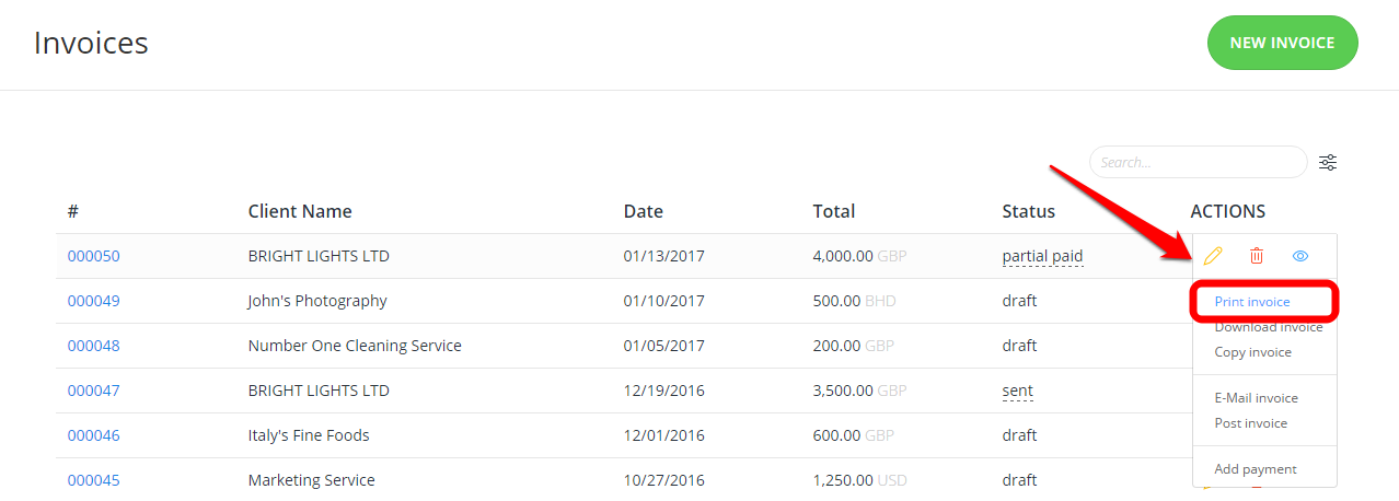 how can i print an invoice invoices quotes invoiceberry