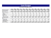 Business Plan Cash Budget