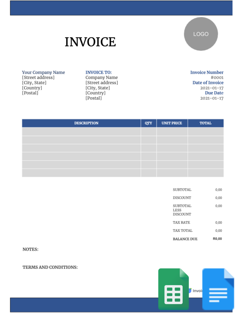 Free Invoice Templates Download - All Formats and Industries For Invoice Template Filetype Doc