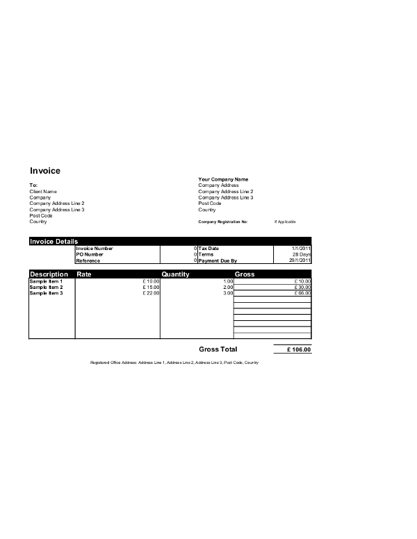 Microsoft Excel Template