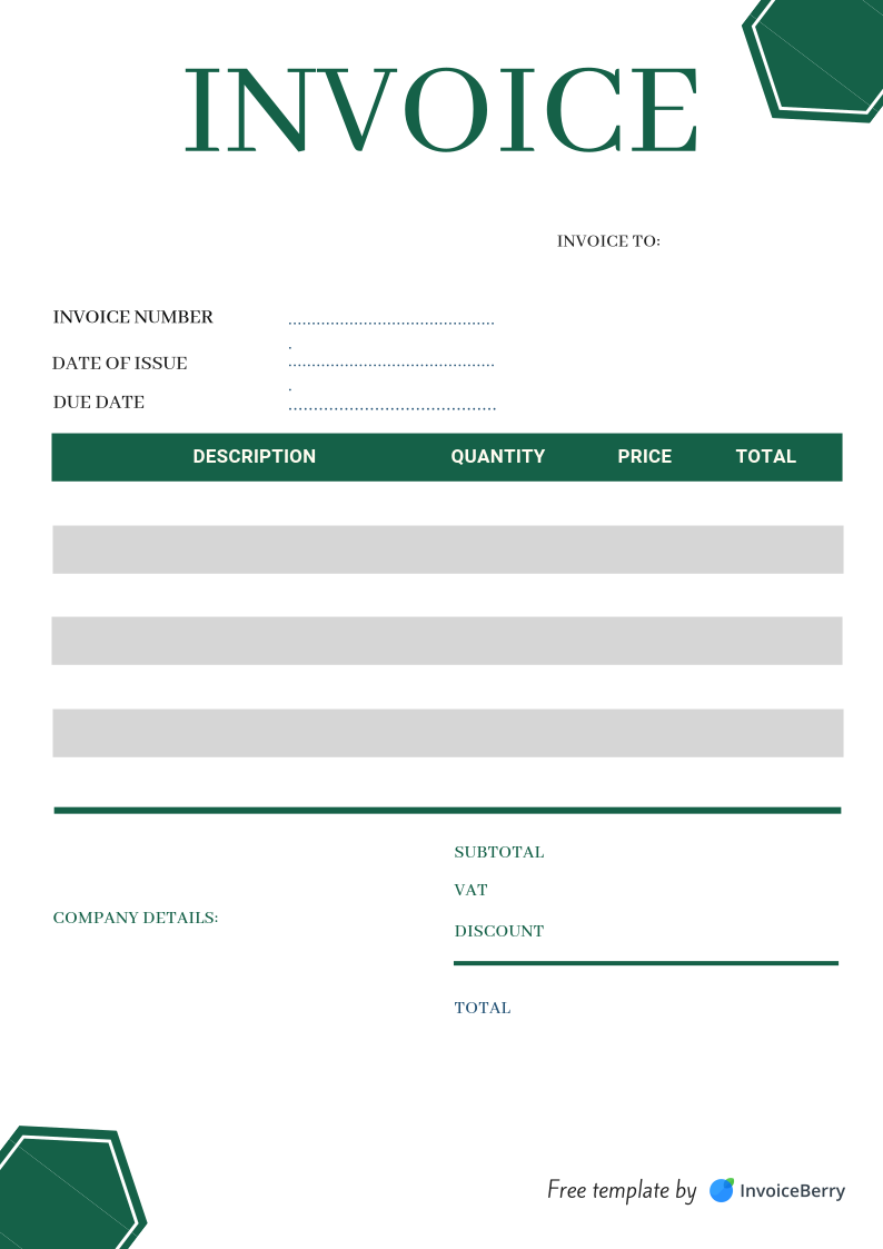Invoice Template For Sole Proprietor