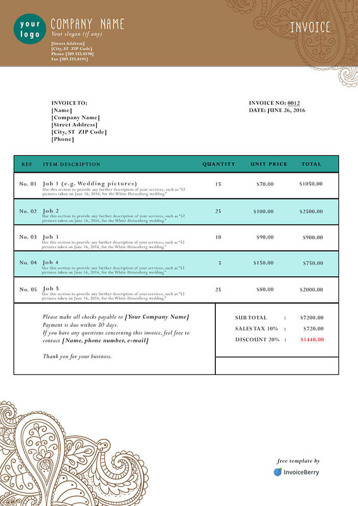 Cleaners Invoice Template (2)