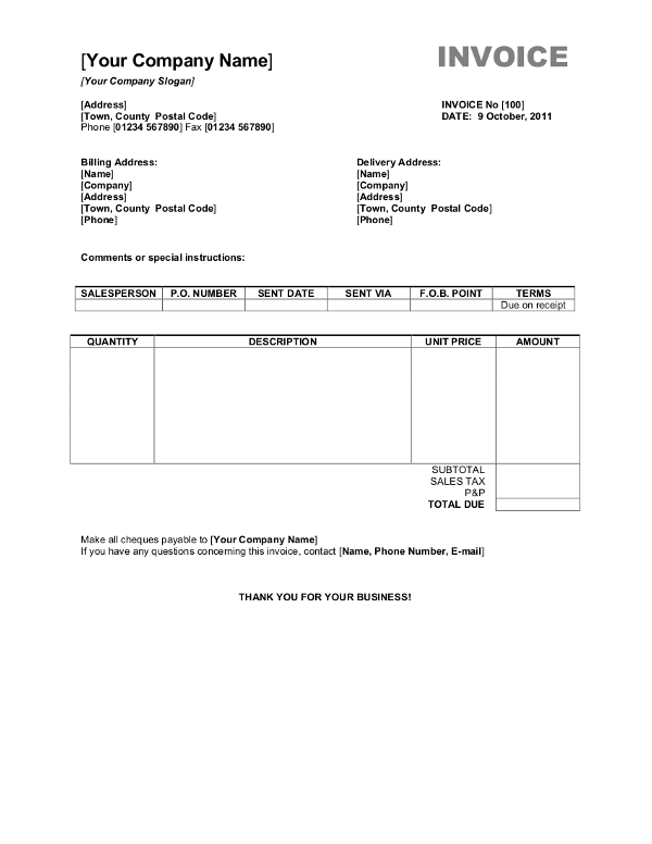 Word Invoice Template Free Download from www.invoiceberry.com