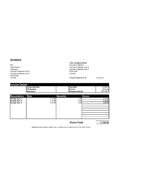 Excel Invoice Template Download from www.invoiceberry.com